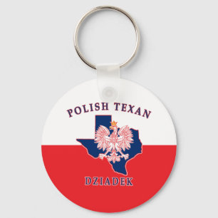 Polnisch Texan Dziadek Schlüsselanhänger