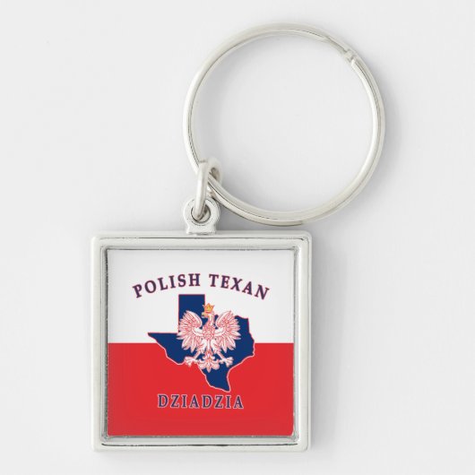 Polnisch Texan Dziadzia Schlüsselanhänger (Vorne)
