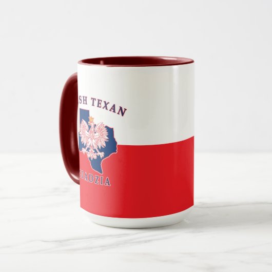 Polnisch Texan Dziadzia Tasse (Vorderseite Links)