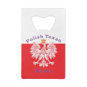 Polnisch Texan Eagle Busia Geldbeutel Flaschenöffner (Rückseite)