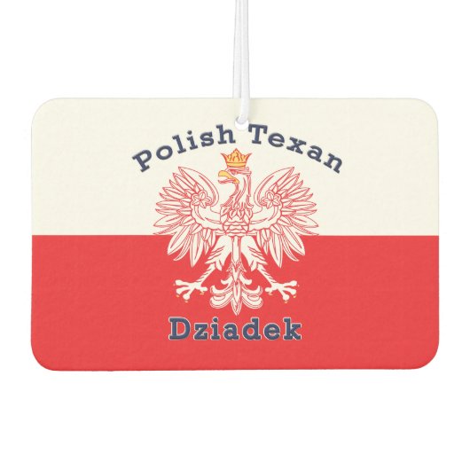 Polnisch Texan Eagle Dziadek Autolufterfrischer (Vorderseite)