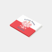 Polnisch Texan Eagle Dziadek Post-it Klebezettel (angewinkelt)