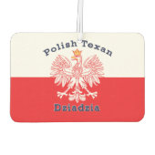 Polnisch Texan Eagle Dziadzia Autolufterfrischer (Rückseite)