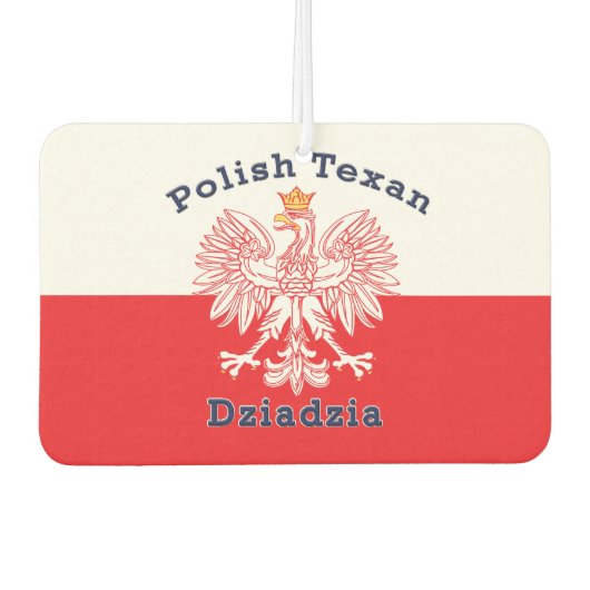 Polnisch Texan Eagle Dziadzia Autolufterfrischer (Vorderseite)