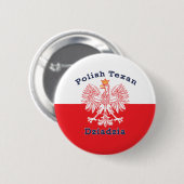 Polnisch Texan Eagle Dziadzia Button (Vorne & Hinten)