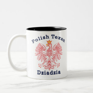 Polnisch Texan Eagle Dziadzia Zweifarbige Tasse