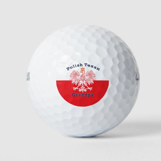 Polnisch Texan Eagle Grandpa Golfball (Vorderseite)