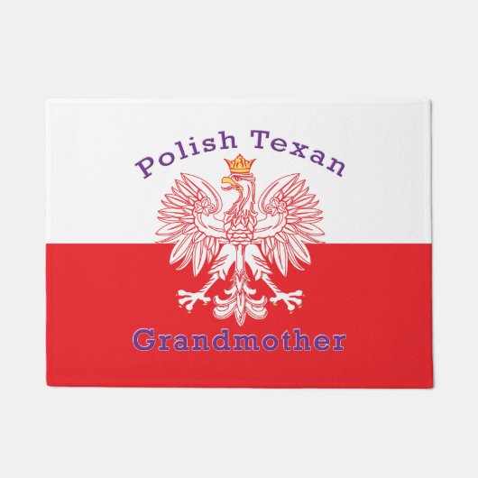 Polnisch Texan Eagle Großmutter Fußmatte (Vorderseite)
