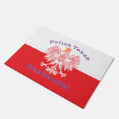 Polnisch Texan Eagle Großmutter Fußmatte (Schrägansicht)