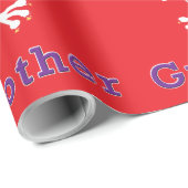Polnisch Texan Eagle Großmutter Geschenkpapier (Rolleneckpunkt)