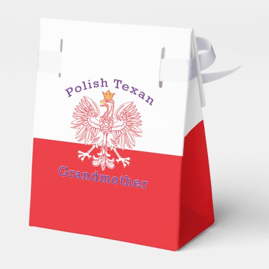 Polnisch Texan Eagle Großmutter Geschenkschachtel (Rückseite)