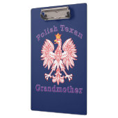 Polnisch Texan Eagle Großmutter Klemmbrett (Links)