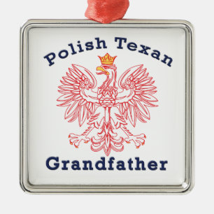 Polnisch Texan Eagle Großvater Ornament Aus Metall