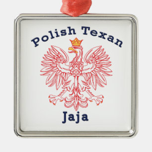 Polnisch Texan Eagle Jaja Ornament Aus Metall