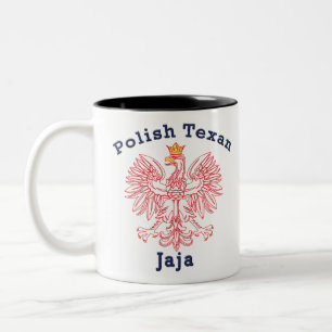Polnisch Texan Eagle Jaja Zweifarbige Tasse