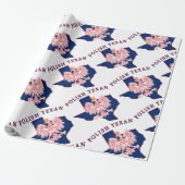 Polnisch Texan Eagle Map Geschenkpapier (Ungerollt)