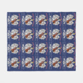 Polnisch Texan Eagle Music Speaks Fleecedecke (Vorderseite (Horizontal))
