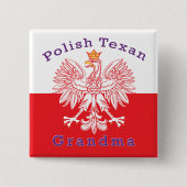 Polnisch Texan Eagle Oma Button (Vorderseite)