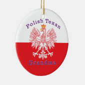 Polnisch Texan Eagle Oma Keramik Ornament (Rechts)