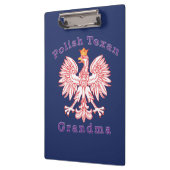 Polnisch Texan Eagle Oma Klemmbrett (Links)