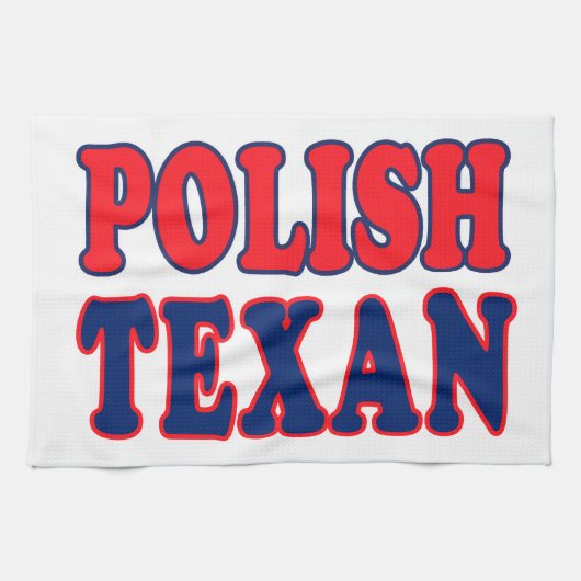 Polnisch Texan Geschirrtuch (Horizontal)