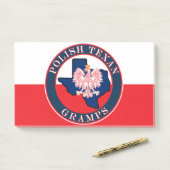 Polnisch Texan Gramps Round Post-it Klebezettel (Auf Schreibtisch)