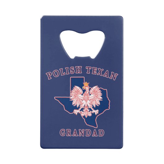 Polnisch Texan Grandad Geldbeutel Flaschenöffner (Vorderseite)