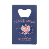 Polnisch Texan Grandad Geldbeutel Flaschenöffner (Rückseite)