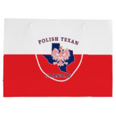 Polnisch Texan Grandad Große Geschenktüte (Rückseite)