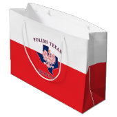 Polnisch Texan Grandad Große Geschenktüte (Rückseite Schrägansicht)