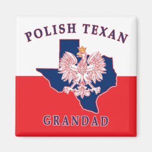 Polnisch Texan Grandad Magnet