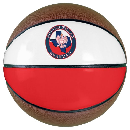 Polnisch Texan Grandad Round Basketball (Vorderseite)