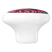 Polnisch Texan Grandad Round Keramikknauf (Seitenansicht)