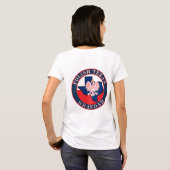 Polnisch Texan Grandad Round T-Shirt (Schwarz voll)