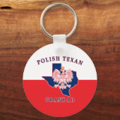 Polnisch Texan Grandad Schlüsselanhänger (Vorderseite)