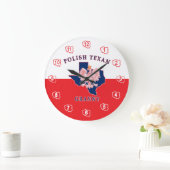Polnisch Texan Granny Große Wanduhr (Zuhause)