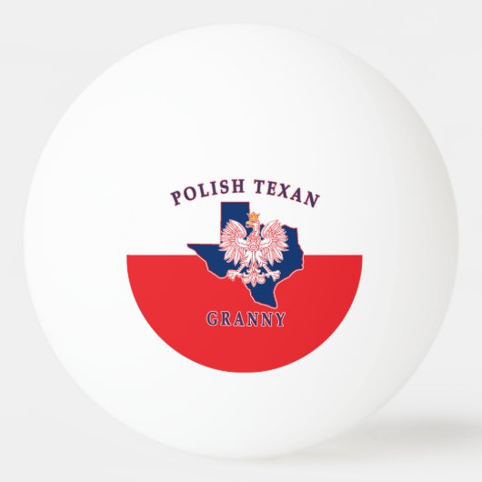 Polnisch Texan Granny Tischtennisball (Vorderseite)
