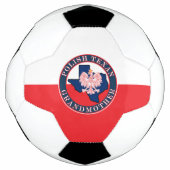 Polnisch Texan Großmutter Round Fußball (Vorderseite)