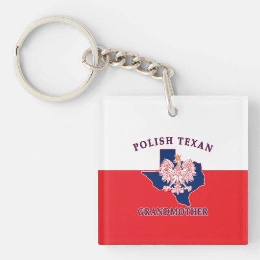 Polnisch Texan Großmutter Schlüsselanhänger (Vorderseite)
