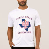 Polnisch Texan Großmutter T-Shirt (Vorderseite)