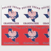 Polnisch Texan Großvater Geschenkpapier (Flach)