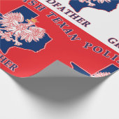 Polnisch Texan Großvater Geschenkpapier (Ecke)