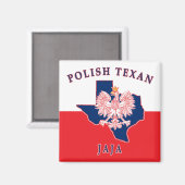 Polnisch Texan Jaja Magnet (Vorderseite/Rückseite)