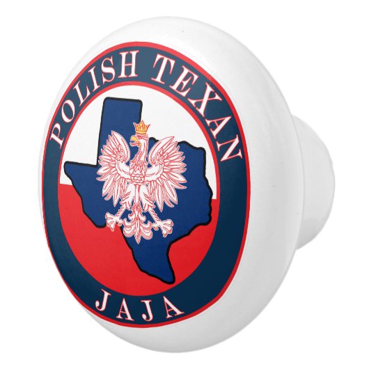 Polnisch Texan Jaja Round Keramikknauf (Rechts)