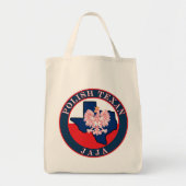 Polnisch Texan Jaja Round Tragetasche (Vorne)