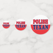 Polnisch Texan Konfetti (Rückseiten)