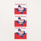 Polnisch Texan mit Texas Map Yogamatte (Vorderseite)