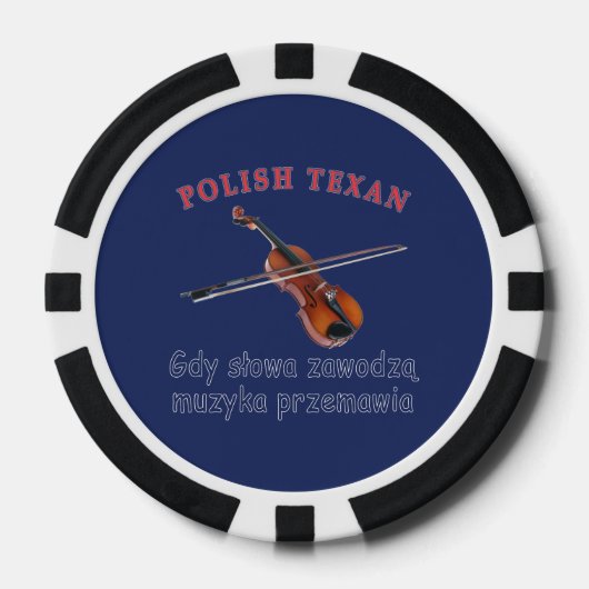 Polnisch Texan Music Speaks Pokerchips (Vorderseite)