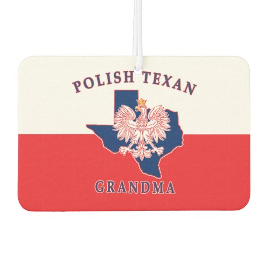 Polnisch Texan Oma Autolufterfrischer (Vorderseite)