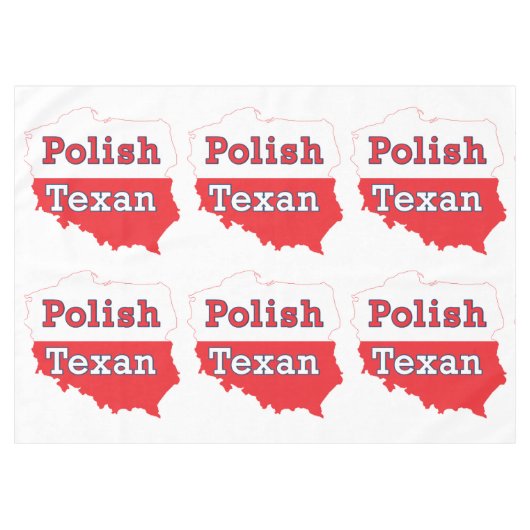 Polnisch Texan Polen Karte Tischdecke (Vorderseite (Horizontal))